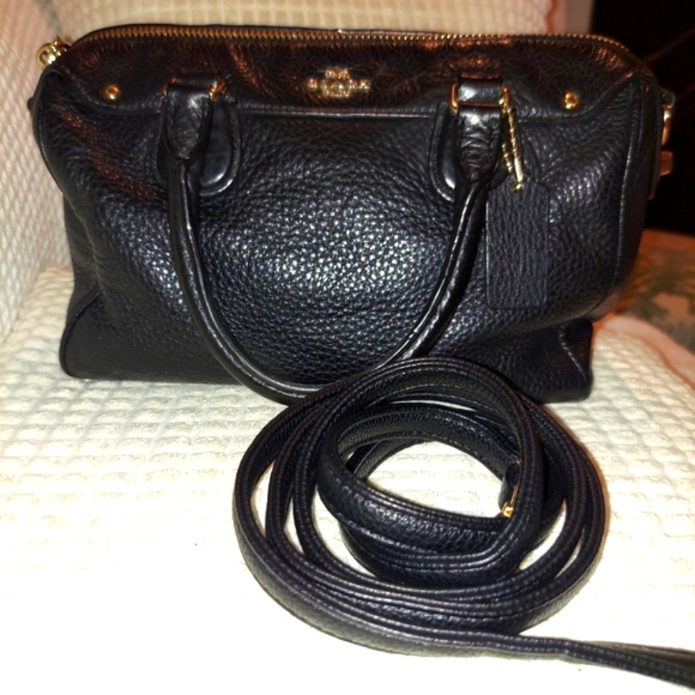 Coach Pebble Leather Baby Bennett Crossbody Bag